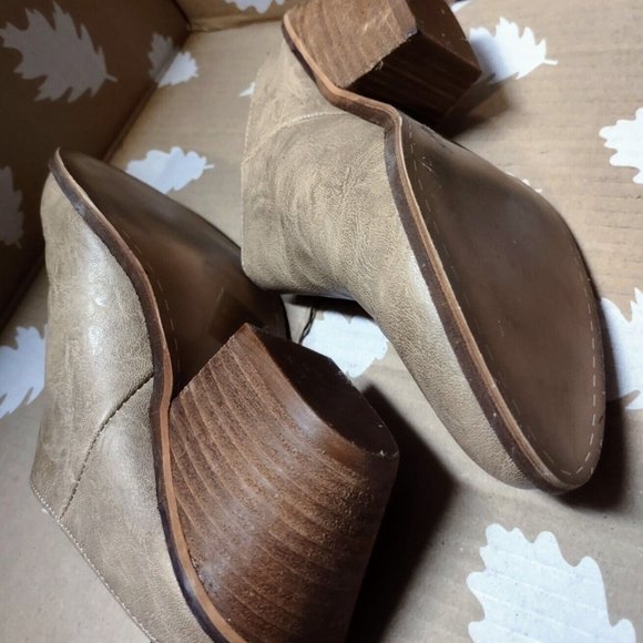 BEAST Western Mule Pointy Toe Block Heel Slip-On Size 6 Inside heel o - Picture 5 of 9